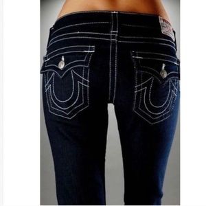 True Religion Dark Boot Cut Jeans!